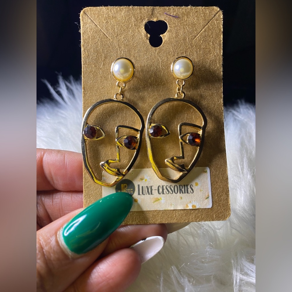 Give em’ Face Earrings